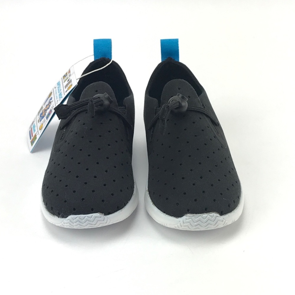 Native Kids Apollo Moc Jiffy Black Slip On Shoes - Picture 8 of 8